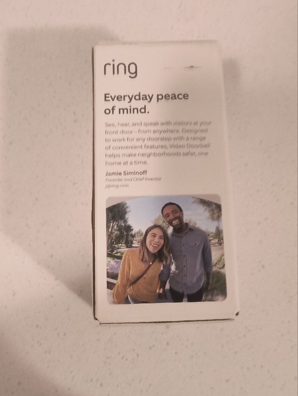 Ring Video Doorbell in Silver with Blue Accent Compatible With Alexa, NEW IN BOX - Picture 5 of 7